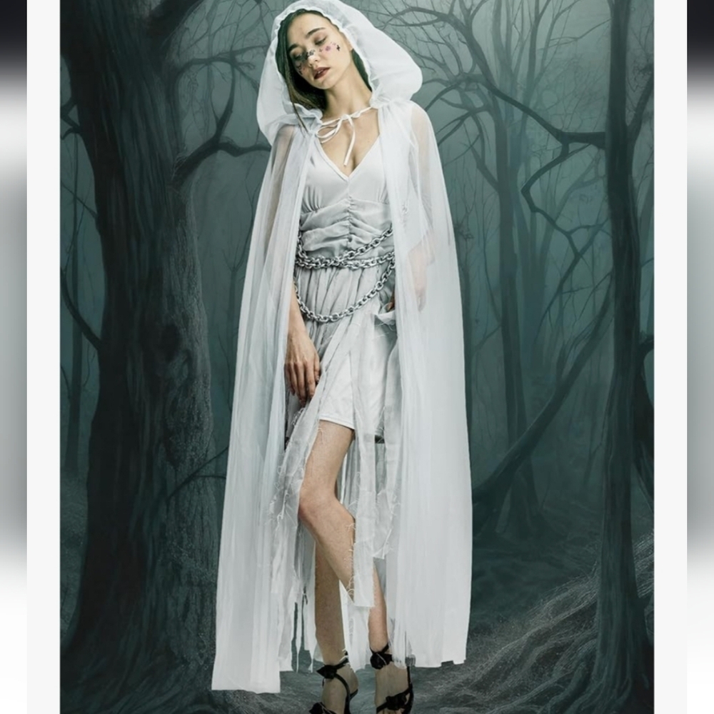 Corpse Bride Costume NWT CHAIN NOT INCLUDED - Picture 7 of 16